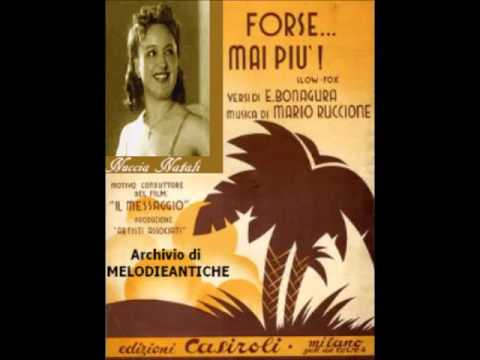 Nuccia Natali - Forse mai più (con testo)