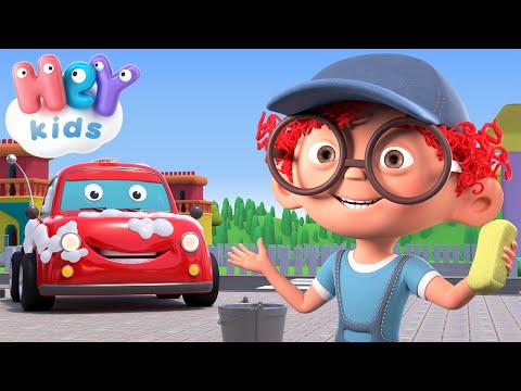 Bilvask 🚗 Bilvaskesangen | HeyKids - Barnesanger på Norsk