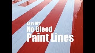 Easy No Bleed Paint Lines with Painters Tape or Stencils