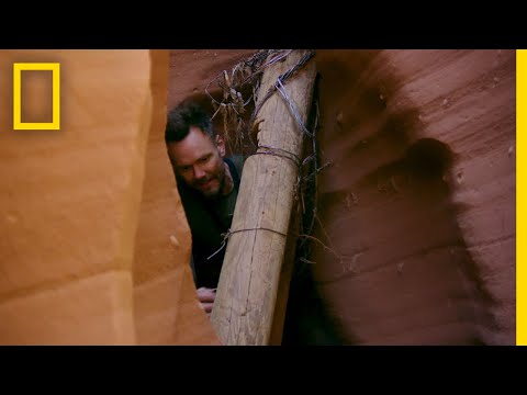 Joel McHale in a Slot Canyon | Running Wild With Bear Grylls
