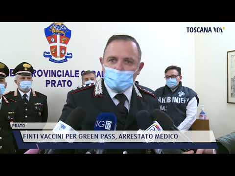 2021-12-31 PRATO - FINTI VACCINI PER GREEN PASS, ARRESTATO MEDICO
