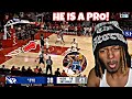AJ Dybansta DROPS 30 IN HIS FIRST COLLEGE GAME REACTION