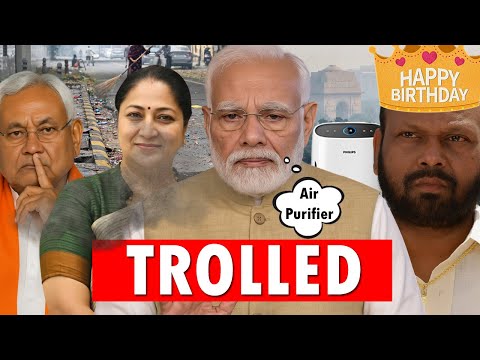 MODI TROLLED ON AIR PURIFIER | CHIKARA'S BIRTHDAY🥳 & #biharelection2025 | NITISH KUMAR