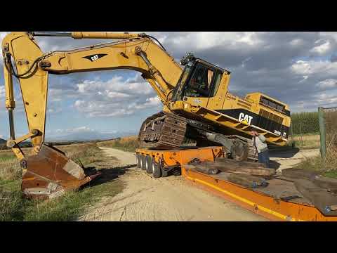 Transporting The Caterpillar 365B Excavator - Fasoulas Heavy Transports