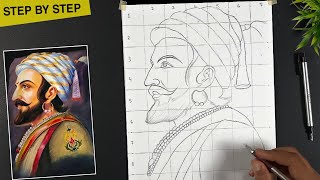 How to draw Shivaji Maharaj Chatrapati Shivaji Mah