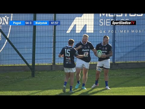 [Skrót] MKS Pogoń Awenta Siedlce - Rugby Białystok (24.08.2024)
