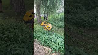 Cheap price grass cutting machine 500 remote control#lawn #mower #farming #lawnmower