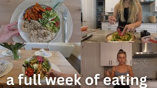 A full week of eating: healthy, high protein + nutrient dense meals 🌮🥑🥙🌯