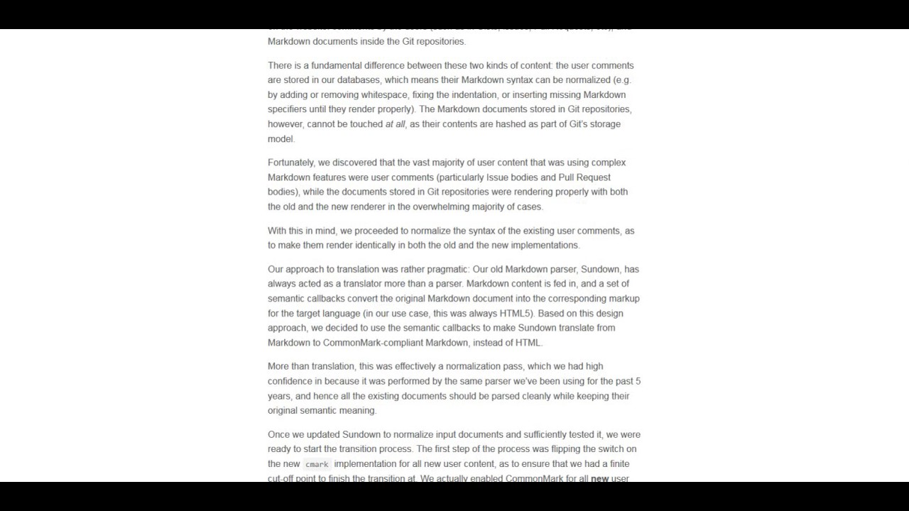 A Formal Spec for GitHub Flavored Markdown