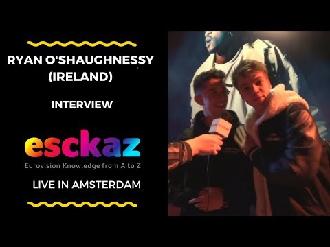 ESCKAZ in Amsterdam:  Interview with Ryan O'Shaughnessy (Ireland) feat. Mikolas Josef