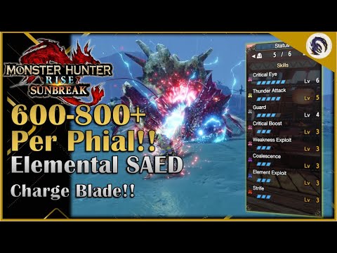 Elemental Charge Blade is BROKEN in Title Update 3!! No Dereliction Build [MHR: Sunbreak]