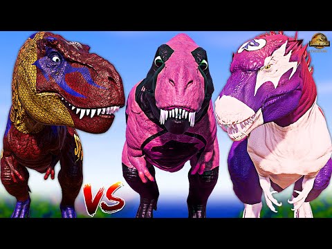 SUPERIOR Spider Man T-REX Vs Flash Indominus Rex & V-REX - Jurassic World Evolution Dinosaurs Fight