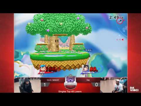 UGC Smash 4 Losers Top 48 - CLG l NAKAT (Ness) vs. Saj (Bayonetta)