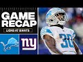 Lions TAKE DOWN Giants To Win 3rd Straight Game [FULL RECAP] I CBS Sports HQ