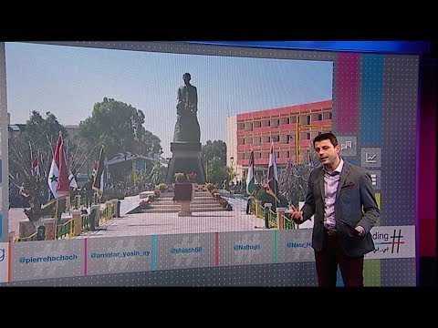 تمثال حافظ الأسد يثير احتجاجات جديدة في درعا جنوب سوريا بي بي سي ترندينغ