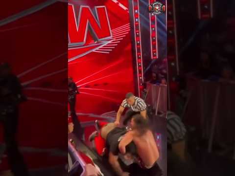 Seth Rollins gets attacked by a fan on Raw 😲 #wwe
