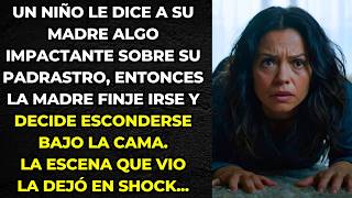 UN NIÑO LE DICE A SU MADRE ALGO IMPACTANTE SOBRE SU PADRASTRO. ENTONCES ELLA SE OCULTÓ BAJO LA CAMA
