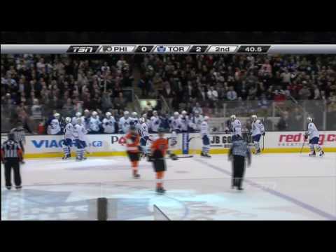 Nikolai Kulemin Goal - Flyers 0 - Leafs 2 - Jan 14th 2010 (HD)