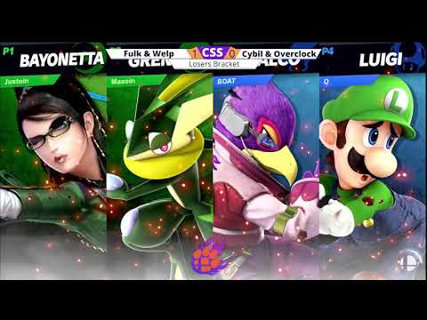 CSS 27 Doubles - L - Fulk & Welp (Greninja/Bayo) vs. Cybil & Overclock (Seph/Falco/Luigi) - SSBU