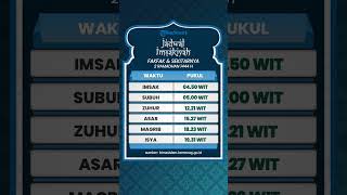 Jadwal Imsakiyah 2 Ramadhan 1444 H untuk Wilayah Fakfak dan Sekitarnya