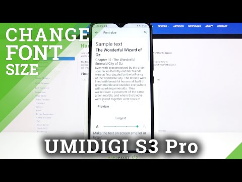 How to Set Up Size of Text in Umidigi S3 Pro – Choose Font Size