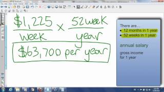 Converting Weekly Salary to Annual and Monthly Salaries