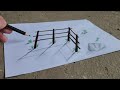 Easy 3d drawing on paper for beginners step by step - How to draw