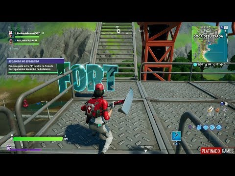 Fortnite: Capítulo 2 -  letra T oculta na Tela de Carregamento Escambo no Estaleiro