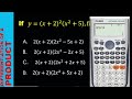 DIFFERENTIATION PART 2 USING CASIO CALCULATOR TO FIND THE DERIVATIVES OF POLYNOMIALS