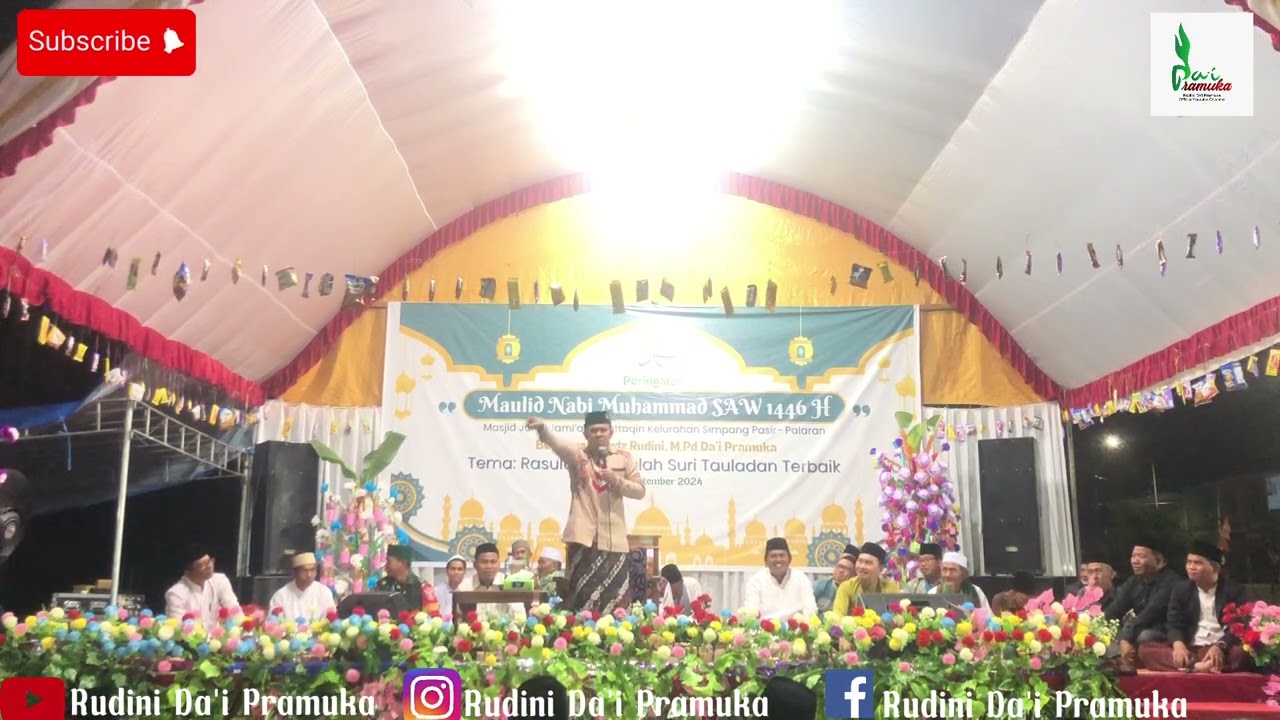 Menggelegar...!!! Cermah ustadz Rudini Da'i pramuka bikin ibuk ibuk jama'ah samarinda ngakak abis🤣