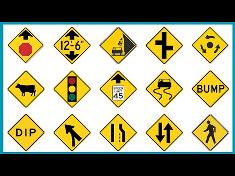 CAN YOU GUESS THESE ROAD SIGNS? 🤔 | ROAD SIGNS IN US 🇺🇸 | US TRAFFIC SIGNS | US ROAD SIGNS