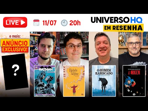 Com Fábio da Luz e ANÚNCIO de lançamento! Batman, Balada para Sophie, A Origem e O Homem Rabiscado!