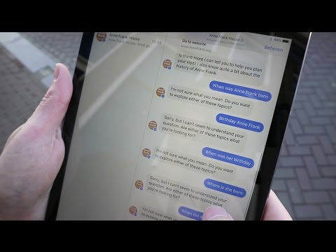 De Anne Frank Huis-chatbot van Facebook wil niet chatten