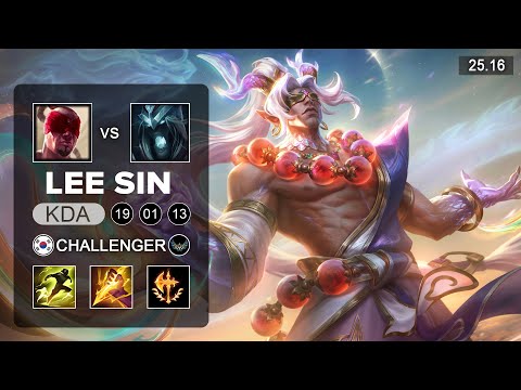 Lee Sin vs Karthus Jungle - KR Challenger - Patch 25.16 Season 15