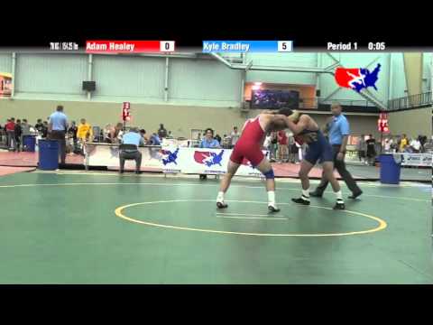University Nat`ls FS  70 KG / 154.25 lbs: Adam Healey vs. Kyle Bradley