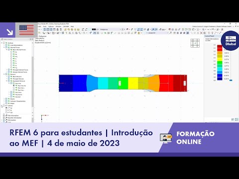 [EN] RFEM 6 para estudantes | Introdução ao MEF | 4 de maio de 2023