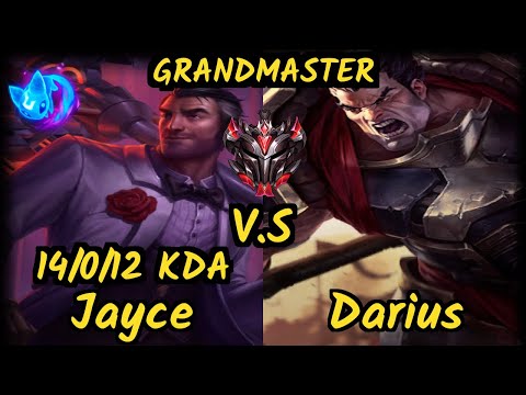 FNC.A MagiFelix (JAYCE) vs DARIUS - 14/0/12 KDA MID GAMEPLAY - EUW Ranked GRANDMASTER v9.6