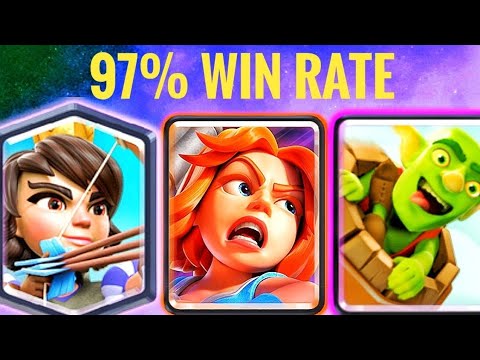 97% WIN RATE WITH BEST GUARDS LOG BAIT DECK IN CLASH ROYALE