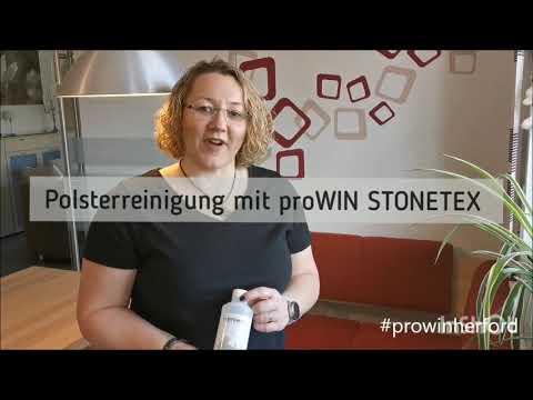 Upholstery cleaning with proWIN STONE TEX and the MIKRO STANDARD