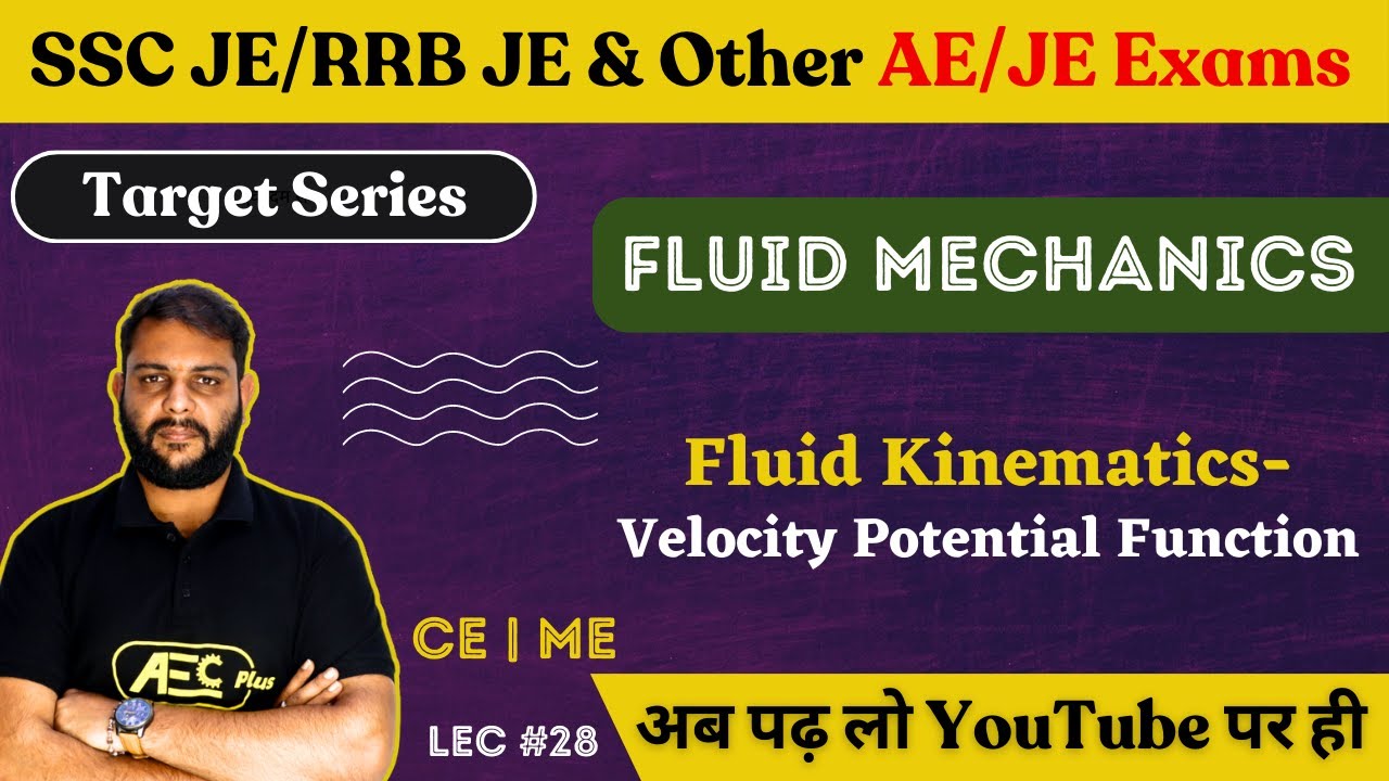 Velocity Potential Function - Fluid Mechanics | ME/Civil Engineering |SSC JE 2023/RRB JE 2023/DDA JE