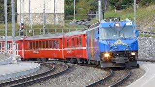 preview picture of video 'Swiss Trains: Glacier Express Route, Filisur to Preda, 17Sep14'