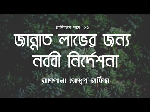 জান্নাত লাভের জন্য নববী নির্দেশনা