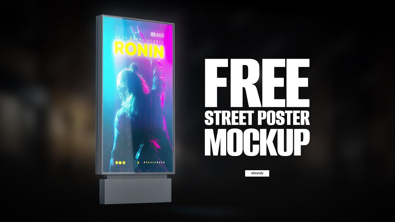 Free Street Poster Mockup Presentation
