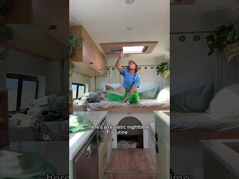 Realistic Solo Van Life Night Routine #vanlife #nightroutine #solovanlife