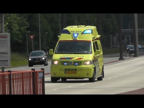 ***nieuwe sirene*** A1, Silver Ambulance 02 114 Fryslân naar het UMCG