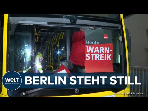 WARNSTREIK: Gewerkschaft Verdi legt Berliner Nahverkehr lahm