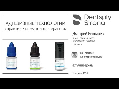 «Адгезивные технологии в практике стоматолога-терапевта». Дмитрий Николаев