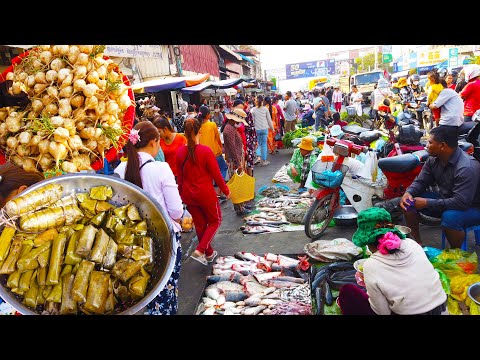 Phoum Russey Market On Weekend - A Walk Around Phnom Penh Market