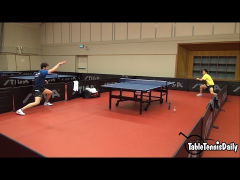 Dimitrij Ovtcharov Training at the Swedish Open 2016!