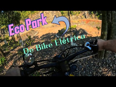 Visitando o futuro Eco Park de Caibi SC de bike elétrica 🚲